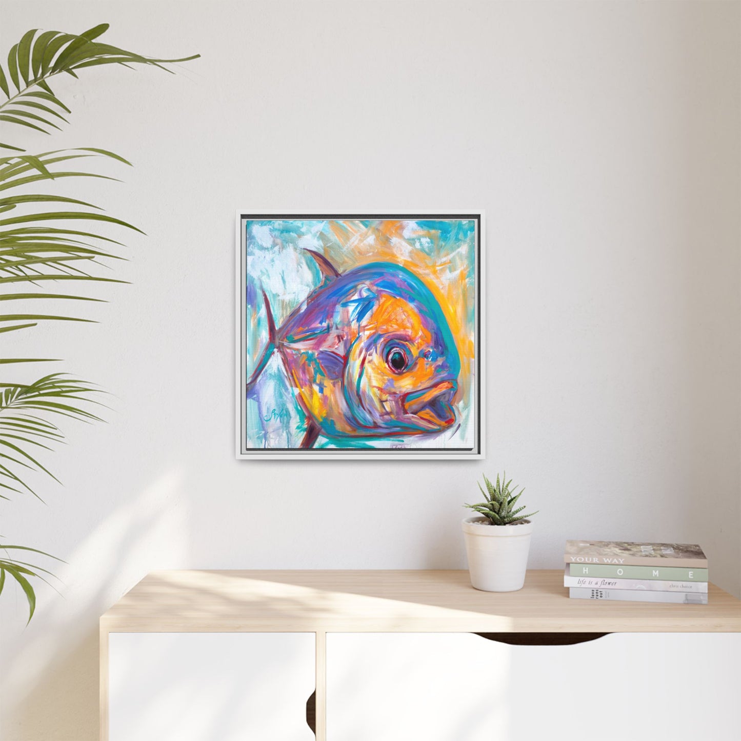 "Expressionist Permit" Framed Art Print - Love My Oceans Canvas
