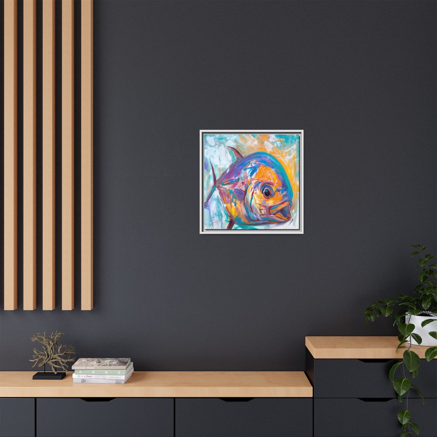 "Expressionist Permit" Framed Art Print - Love My Oceans Canvas