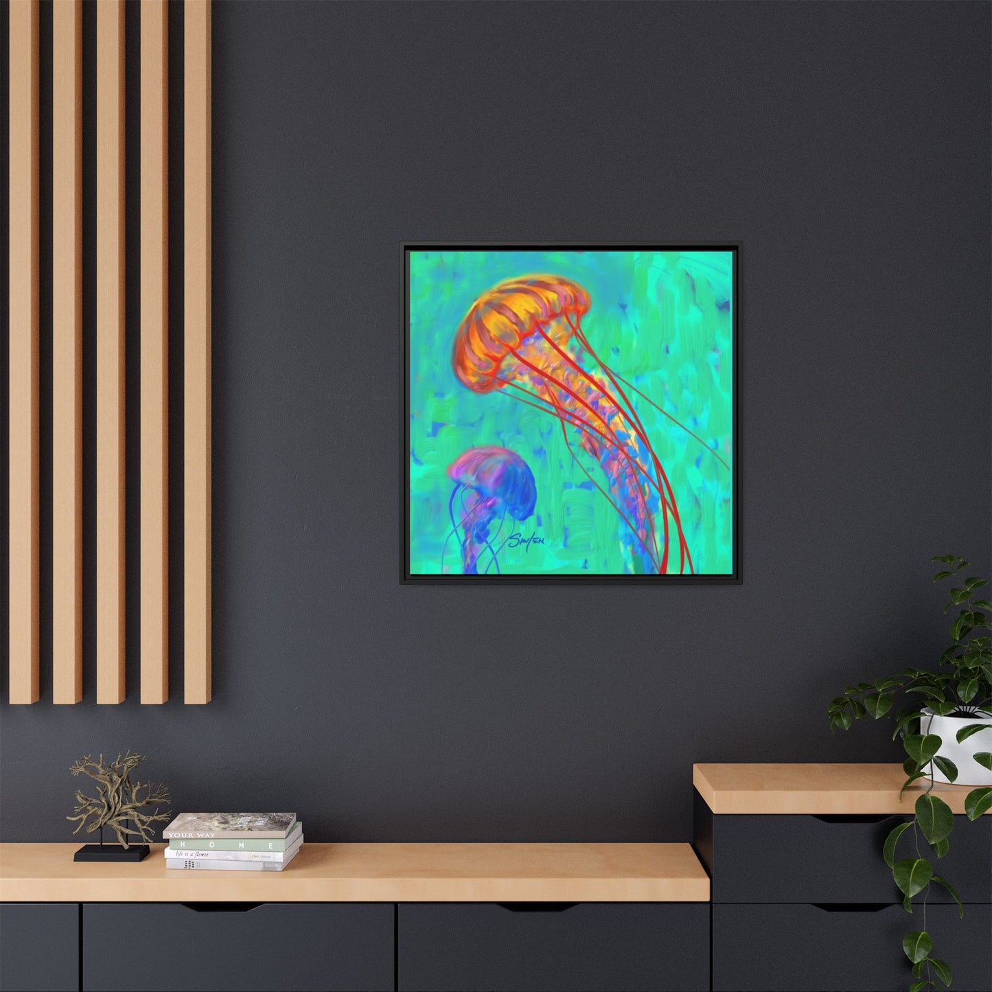 Canvas Print - Jellyfish by Mike Savlen