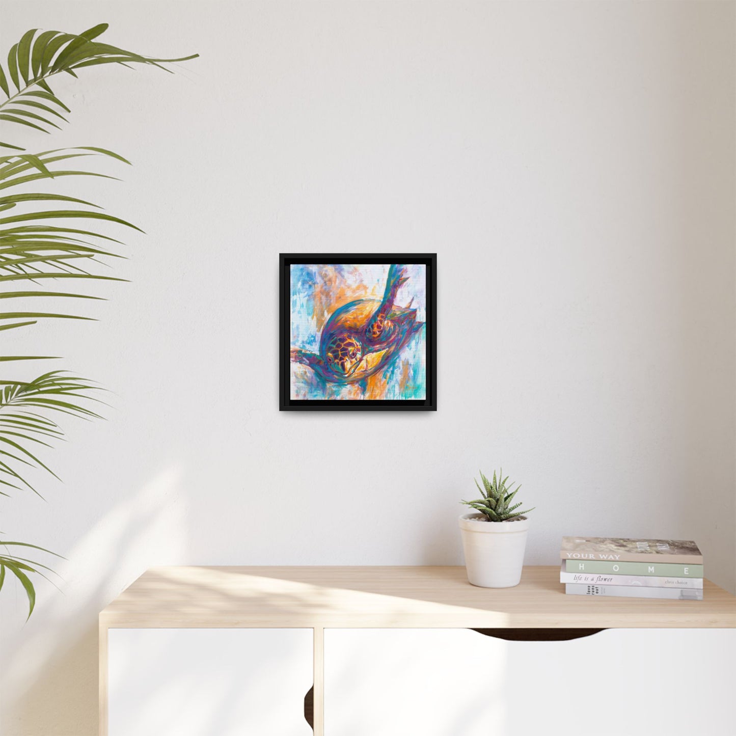 "Expressionist Hawksbill" Sea Turtle Art Print - Love My Oceans Canvas