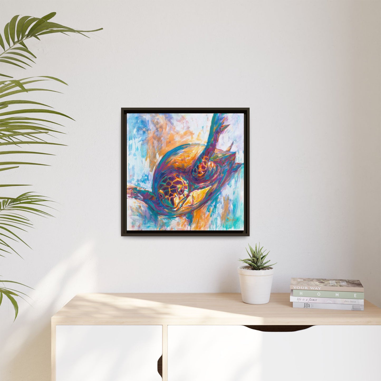 "Expressionist Hawksbill" Sea Turtle Art Print - Love My Oceans Canvas