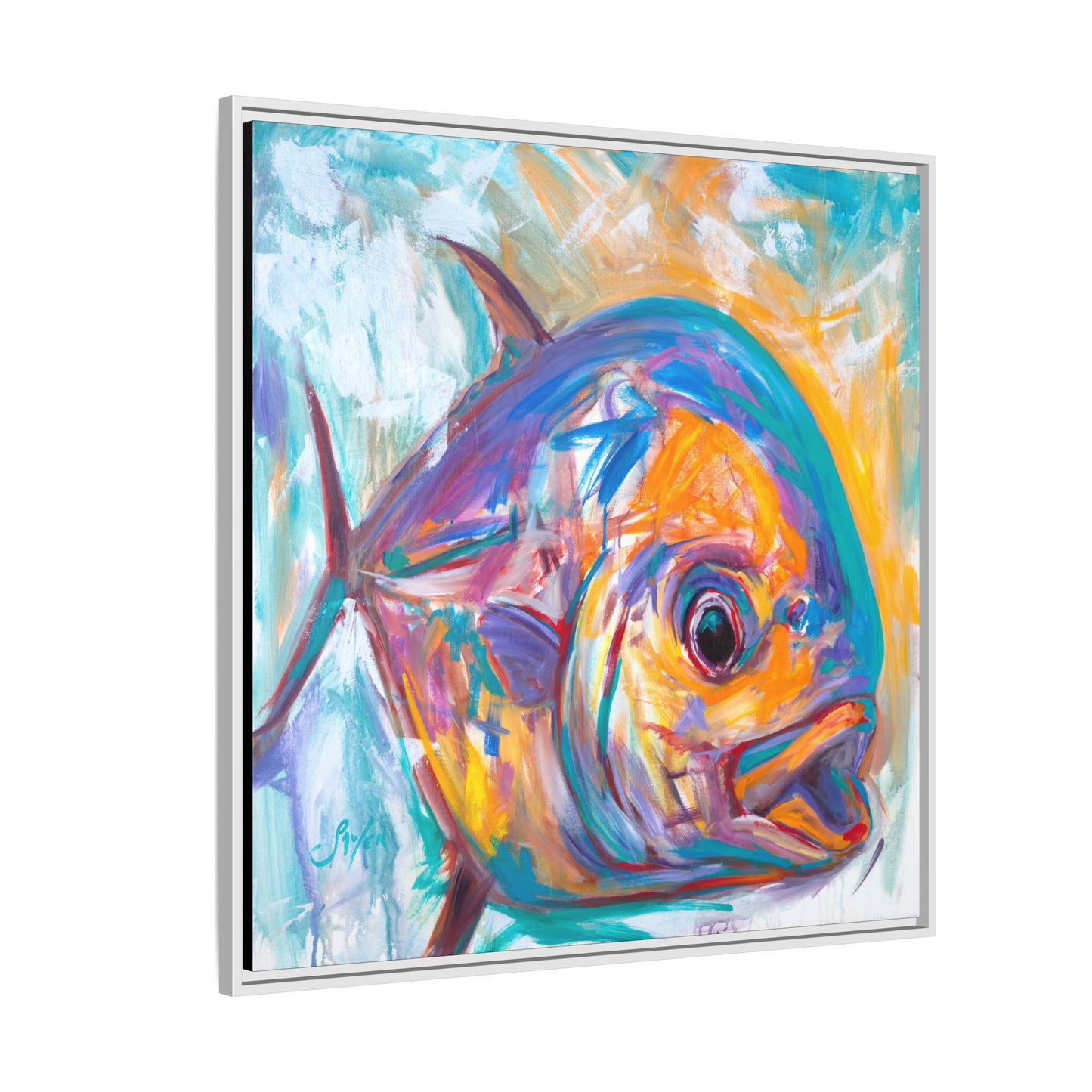 "Expressionist Permit" Framed Art Print