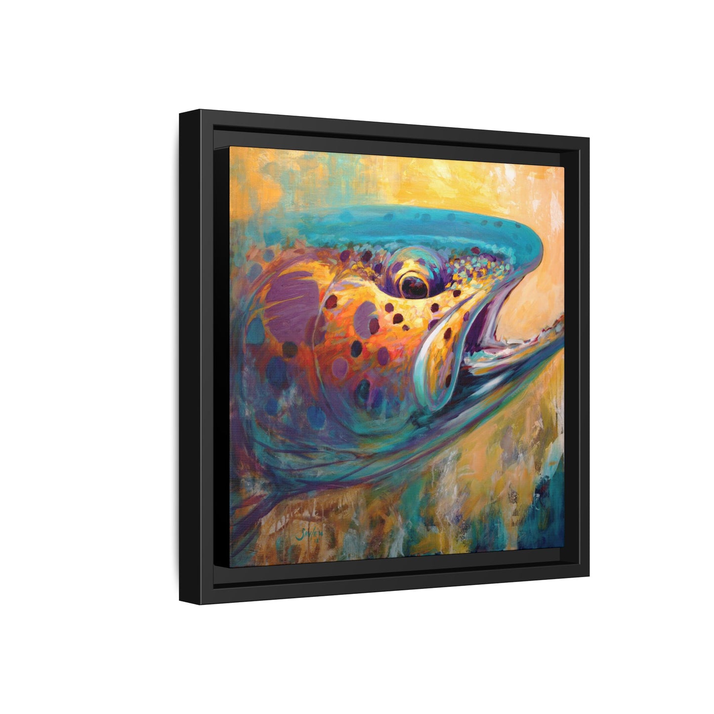 "Fire From Water" Apache Trout - Love My Oceans Canvas