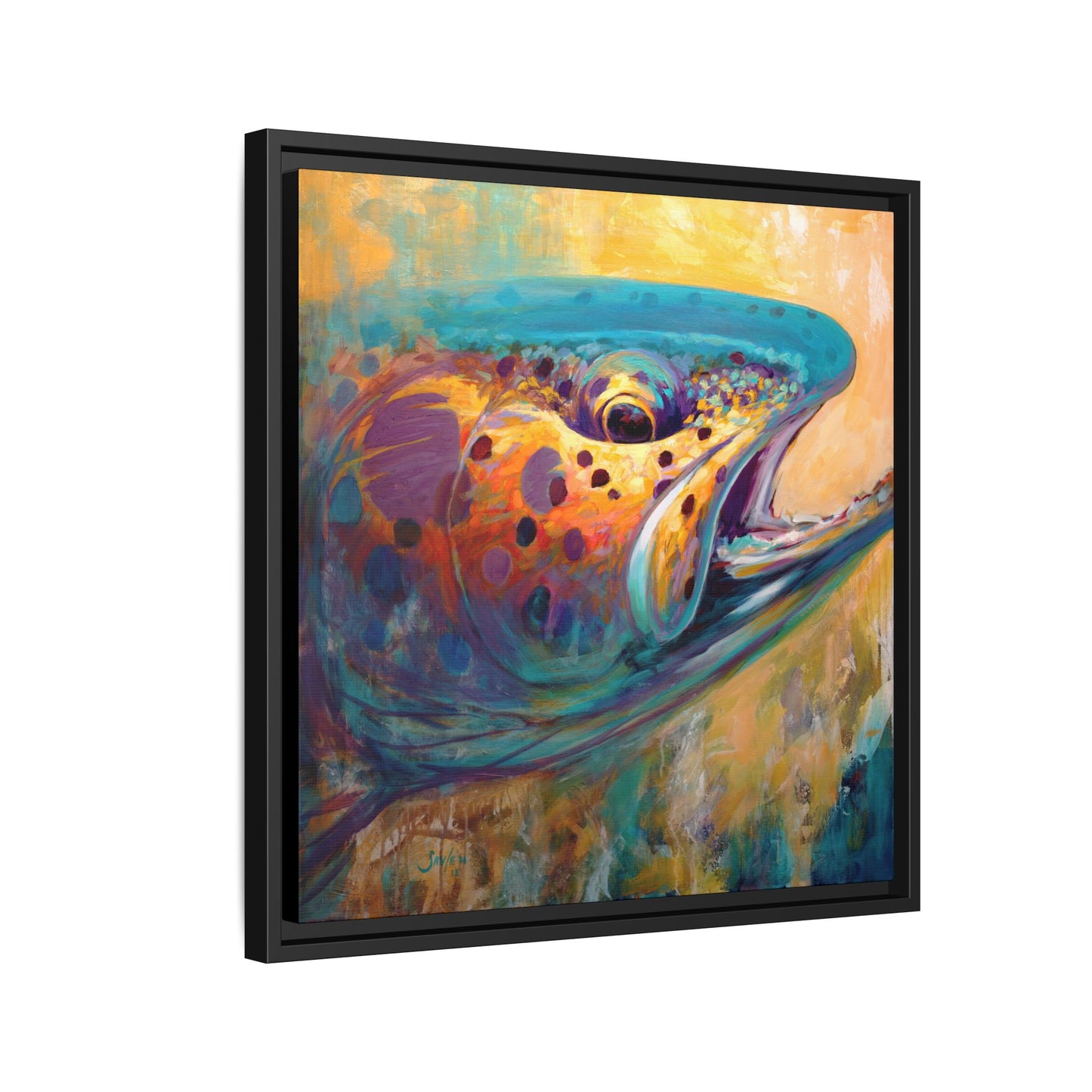 "Fire From Water" Apache Trout - Love My Oceans Canvas