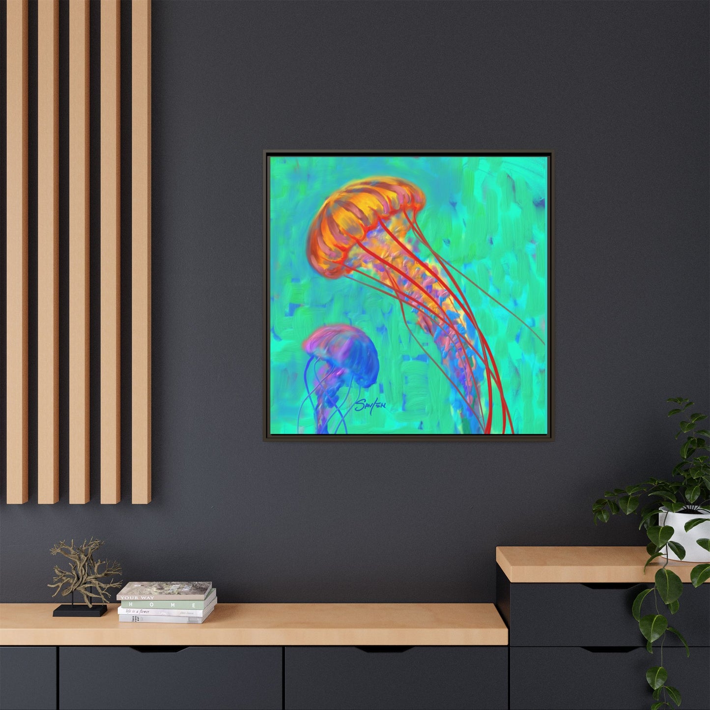 Canvas Print - Jellyfish by Mike Savlen