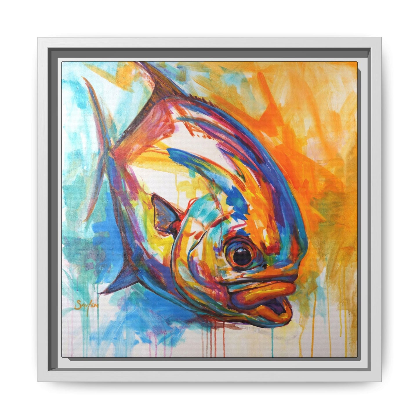 "Fire Permit" Framed Art Print - Love My Oceans Canvas