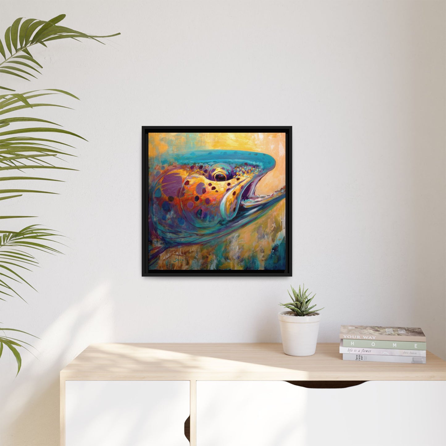 "Fire From Water" Apache Trout - Love My Oceans Canvas