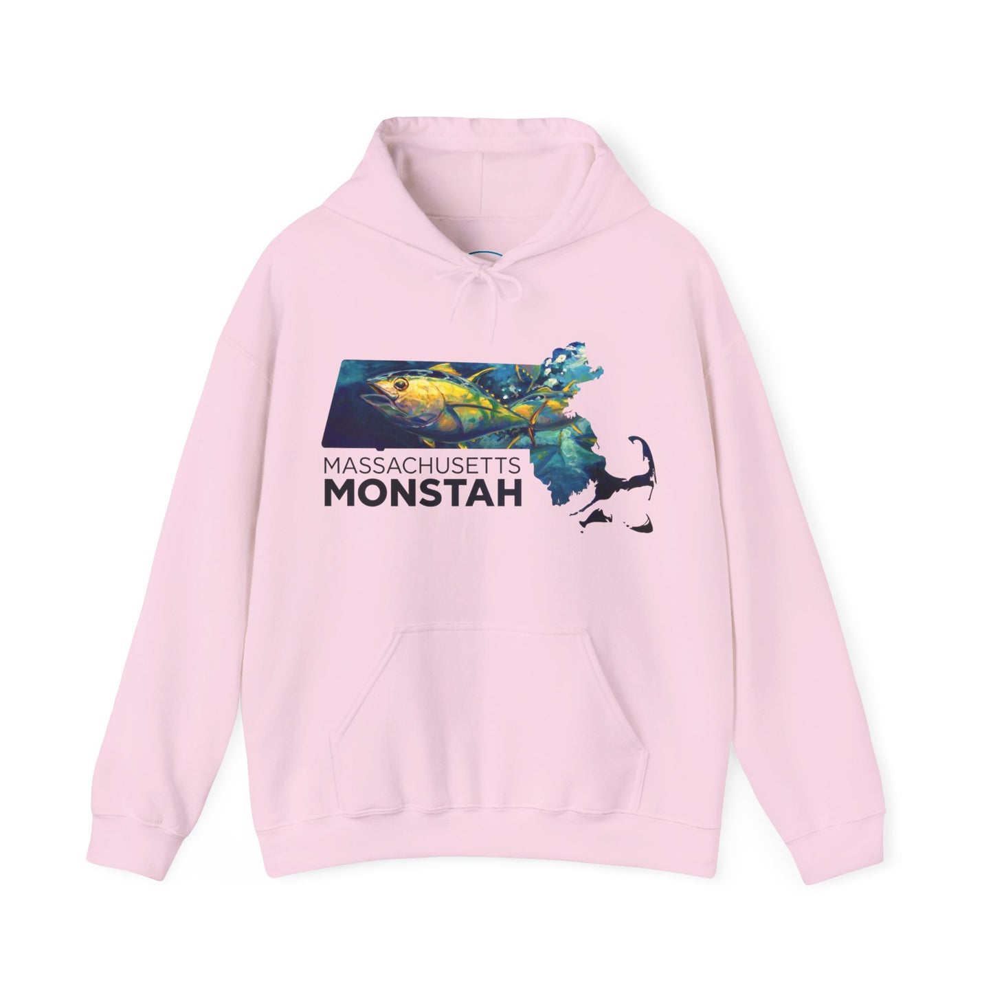 Massachusetts Monstah | Tuna | Love My Oceans | Hooded Sweatshirt | Fishing Shirt | Hoodie - Love My Oceans Hoodie
