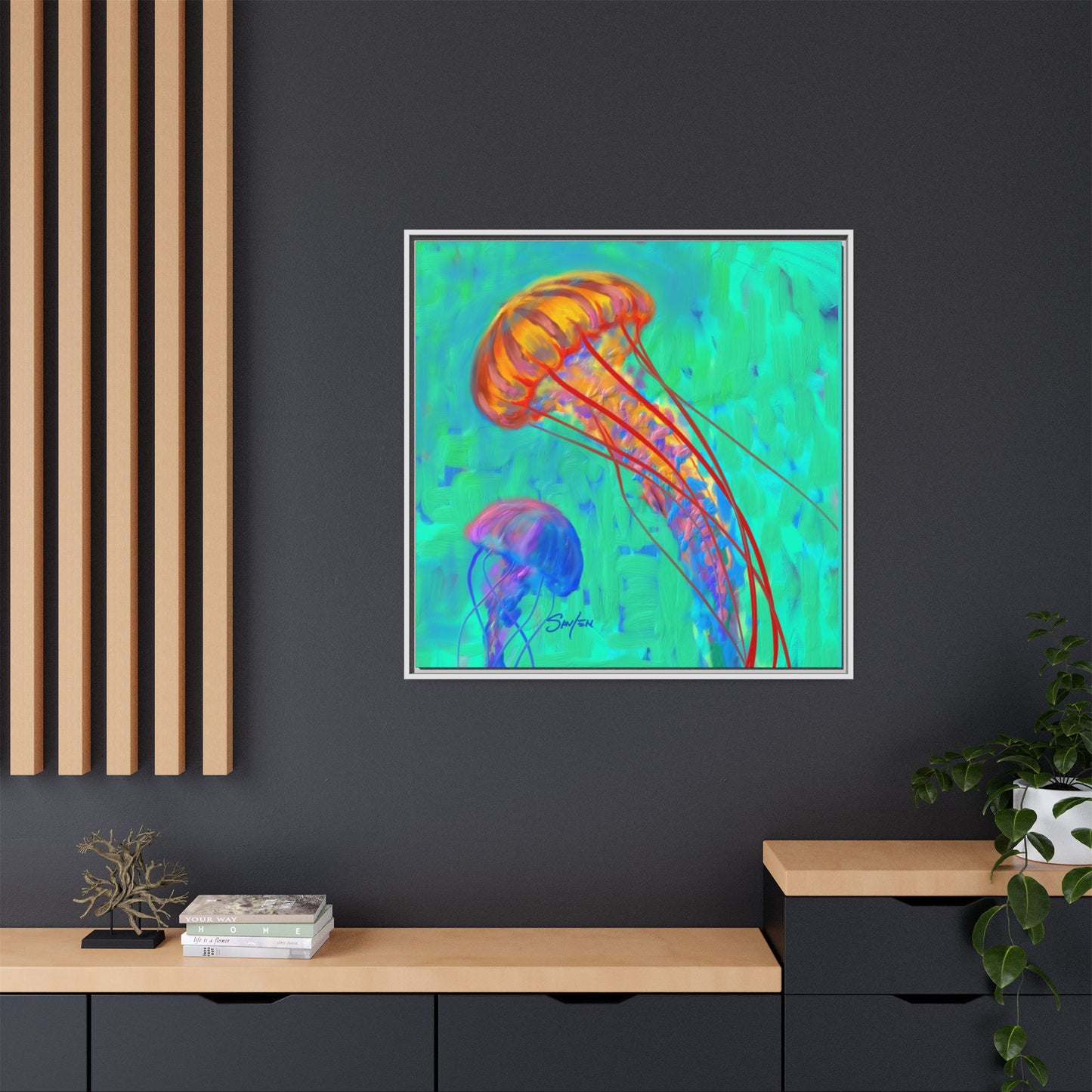 Canvas Print - Jellyfish by Mike Savlen