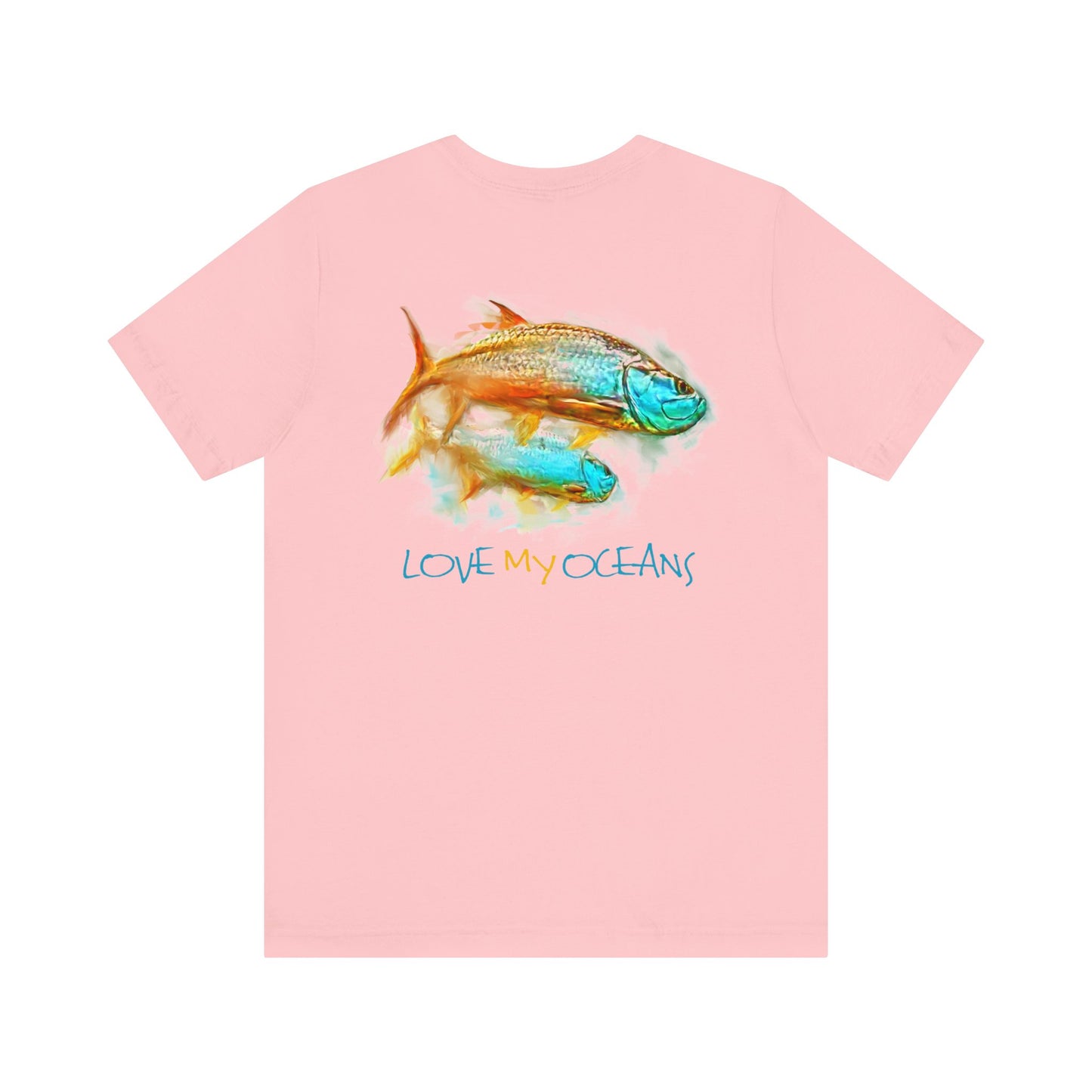 Hunting Tarpon - Crewneck Tee - Tarpon Angler Shirt - Love My Oceans T-Shirt
