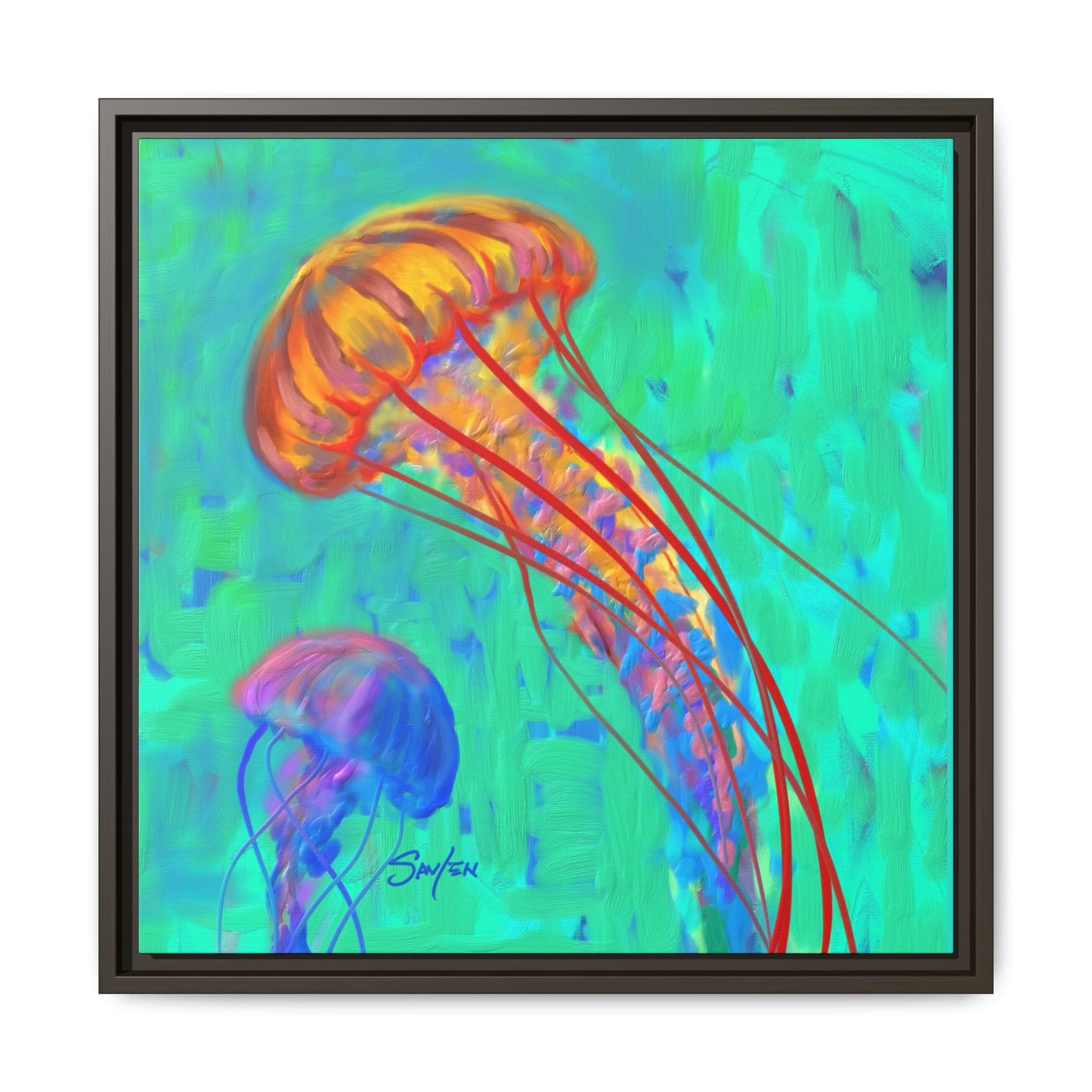 Canvas Print - Jellyfish by Mike Savlen - Love My Oceans Canvas