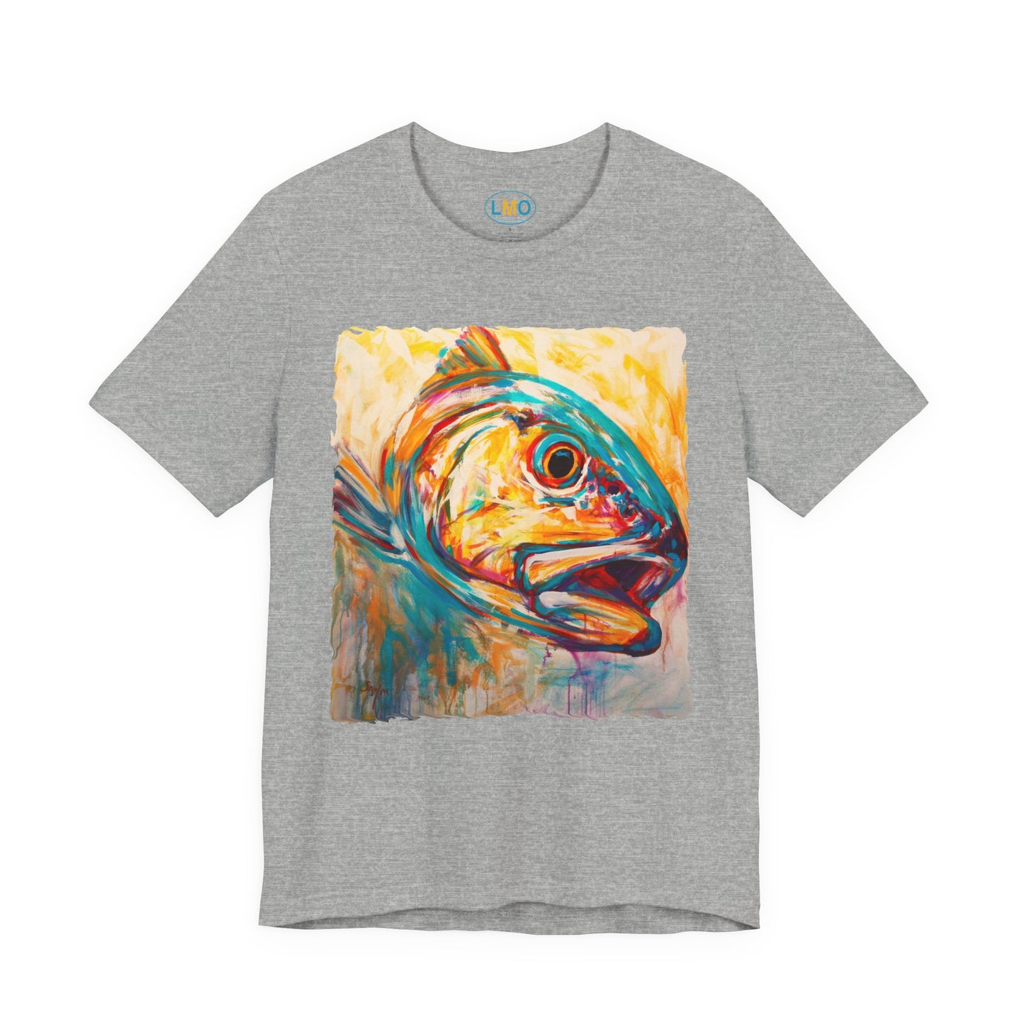 Redfish Tee | Fishing Shirt | Red Drum | Back Print