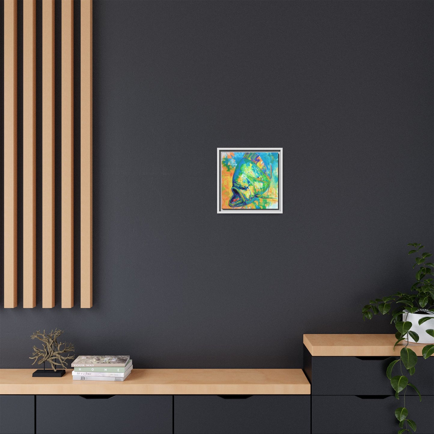 Expressionist Mahi Framed Canvas Print - Love My Oceans Canvas