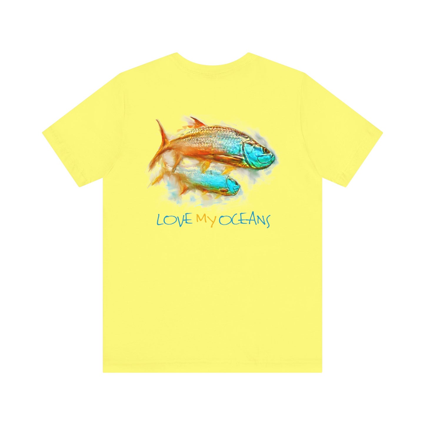 Hunting Tarpon - Crewneck Tee - Tarpon Angler Shirt - Love My Oceans T-Shirt