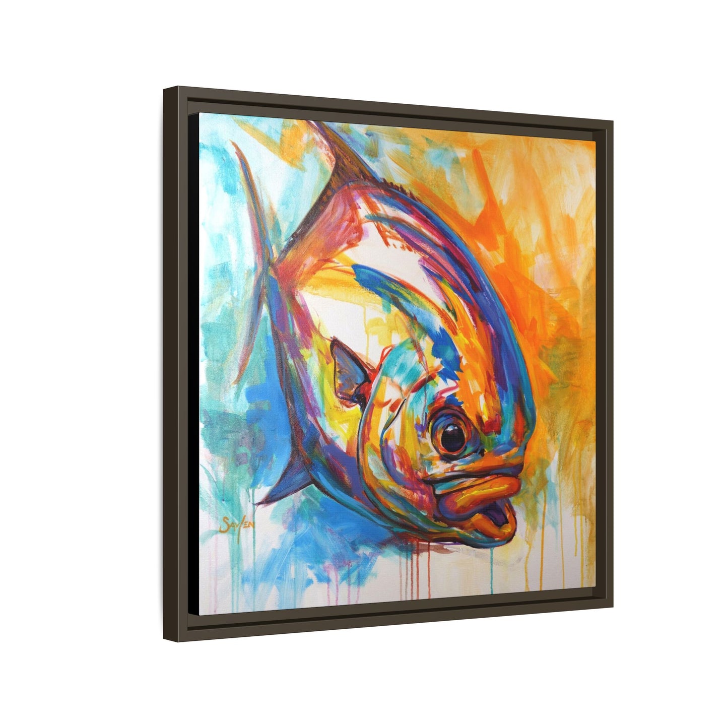 "Fire Permit" Framed Art Print - Love My Oceans Canvas
