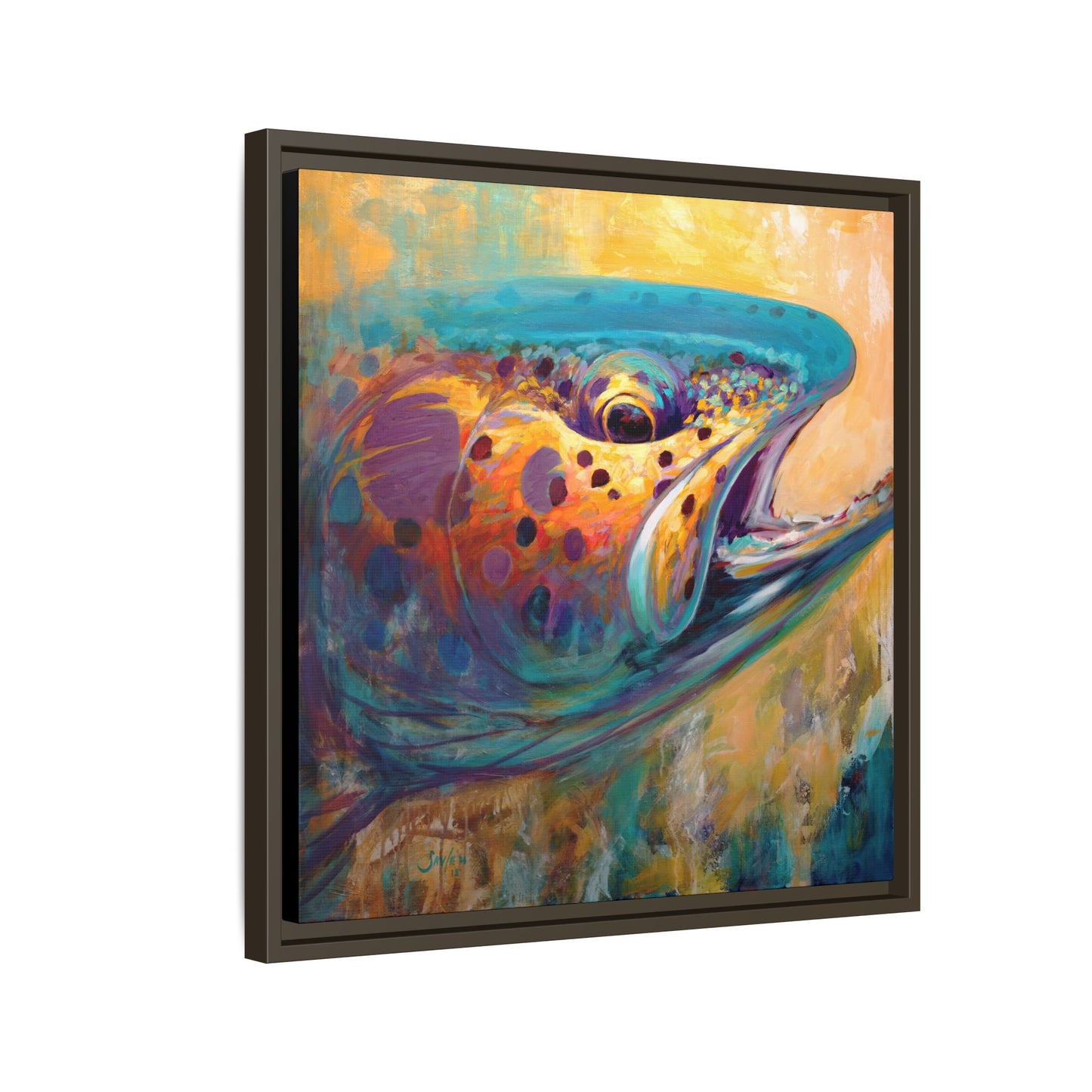 "Fire From Water" Apache Trout - Love My Oceans Canvas