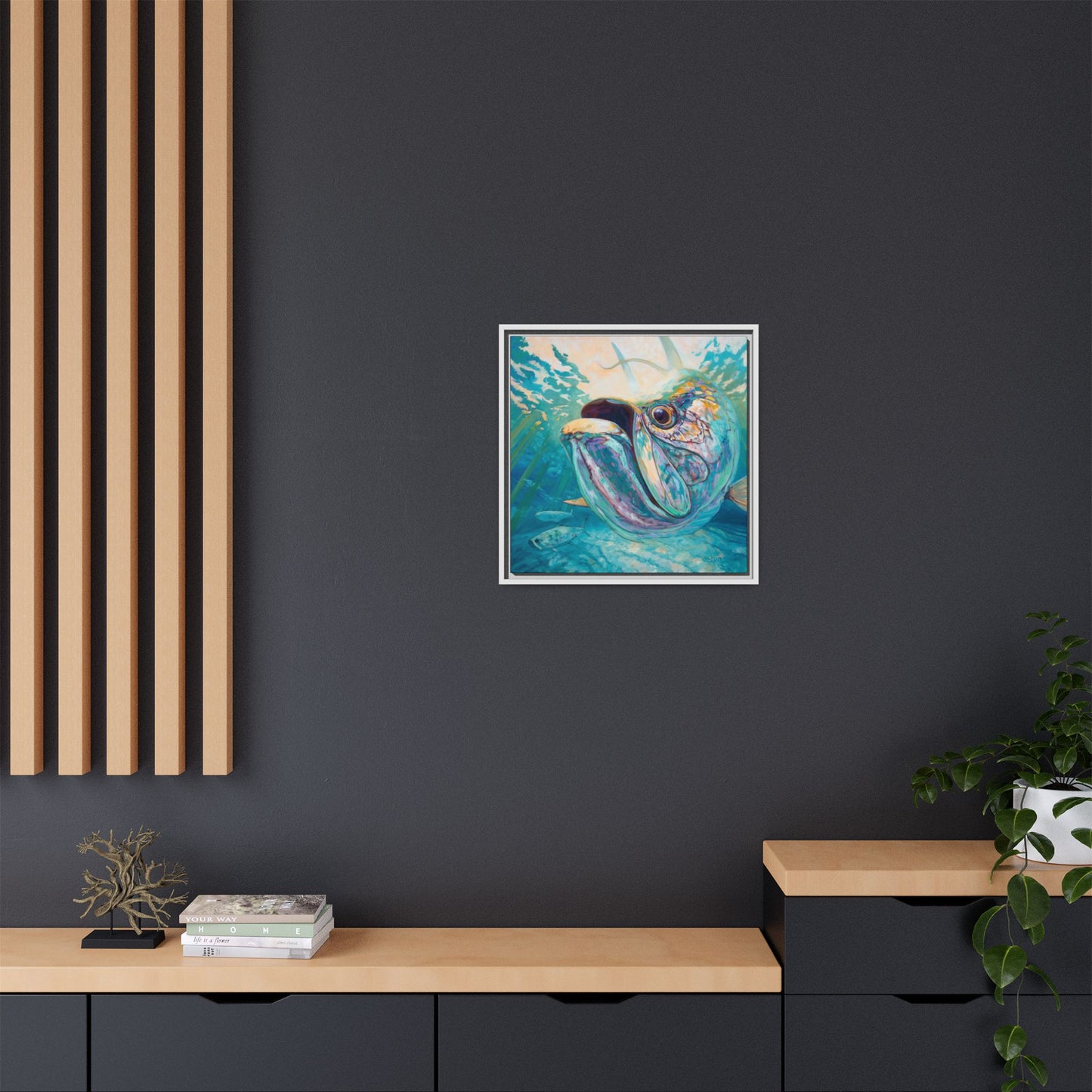 "Silver and Sun" Tarpon Art Print - Love My Oceans Canvas