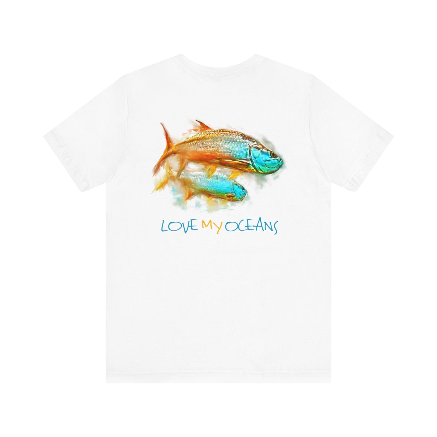 Hunting Tarpon - Crewneck Tee - Tarpon Angler Shirt - Love My Oceans T-Shirt