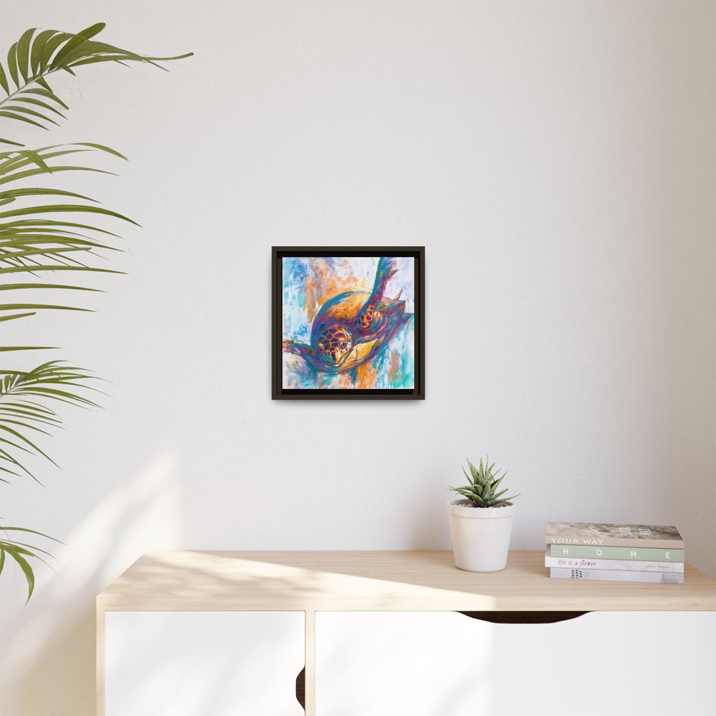 "Expressionist Hawksbill" Sea Turtle Art Print - Love My Oceans Canvas