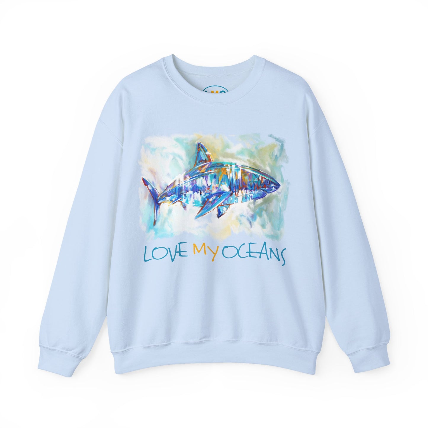 Great White Shark - Love My Oceans - Crewneck Sweatshirt