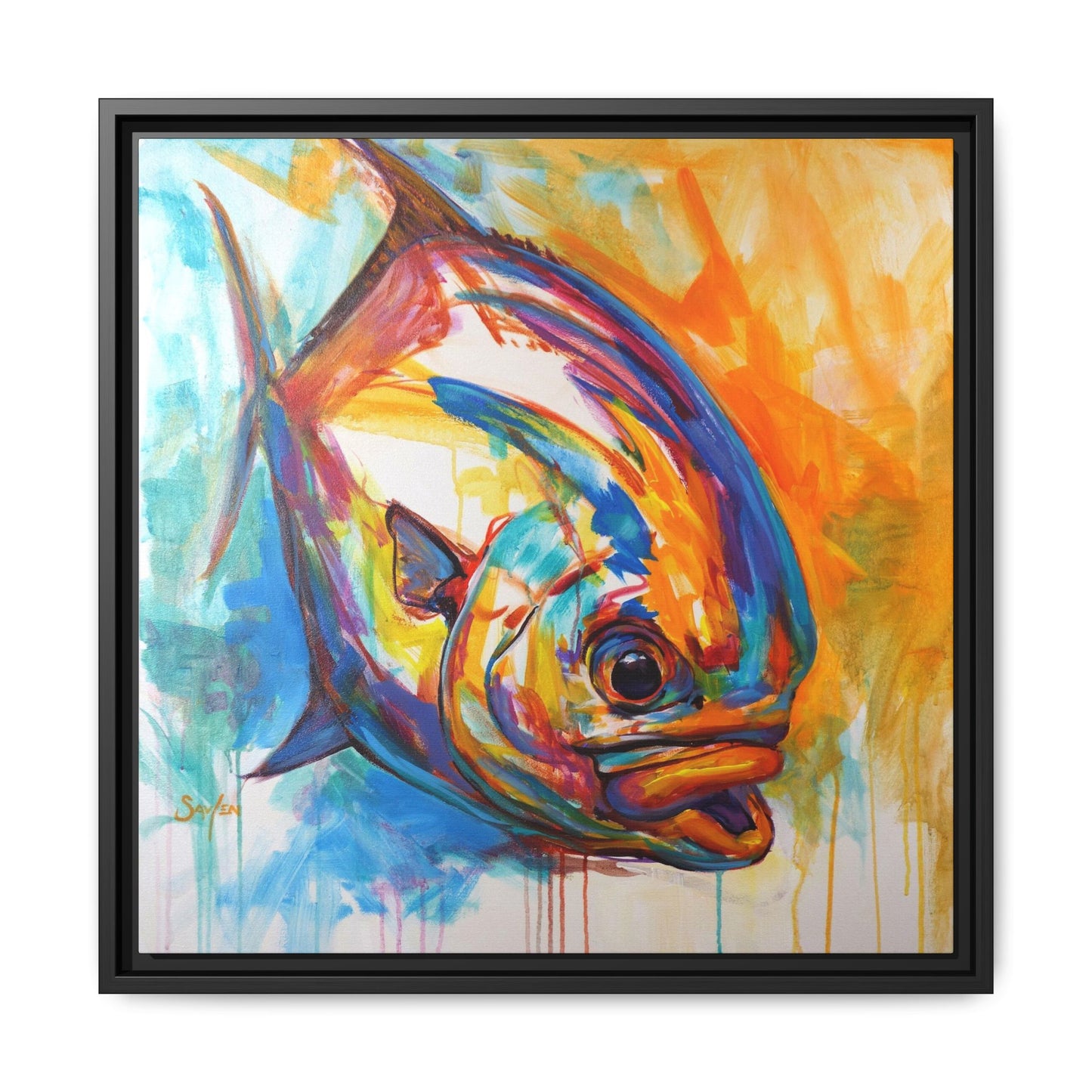 "Fire Permit" Framed Art Print - Love My Oceans Canvas