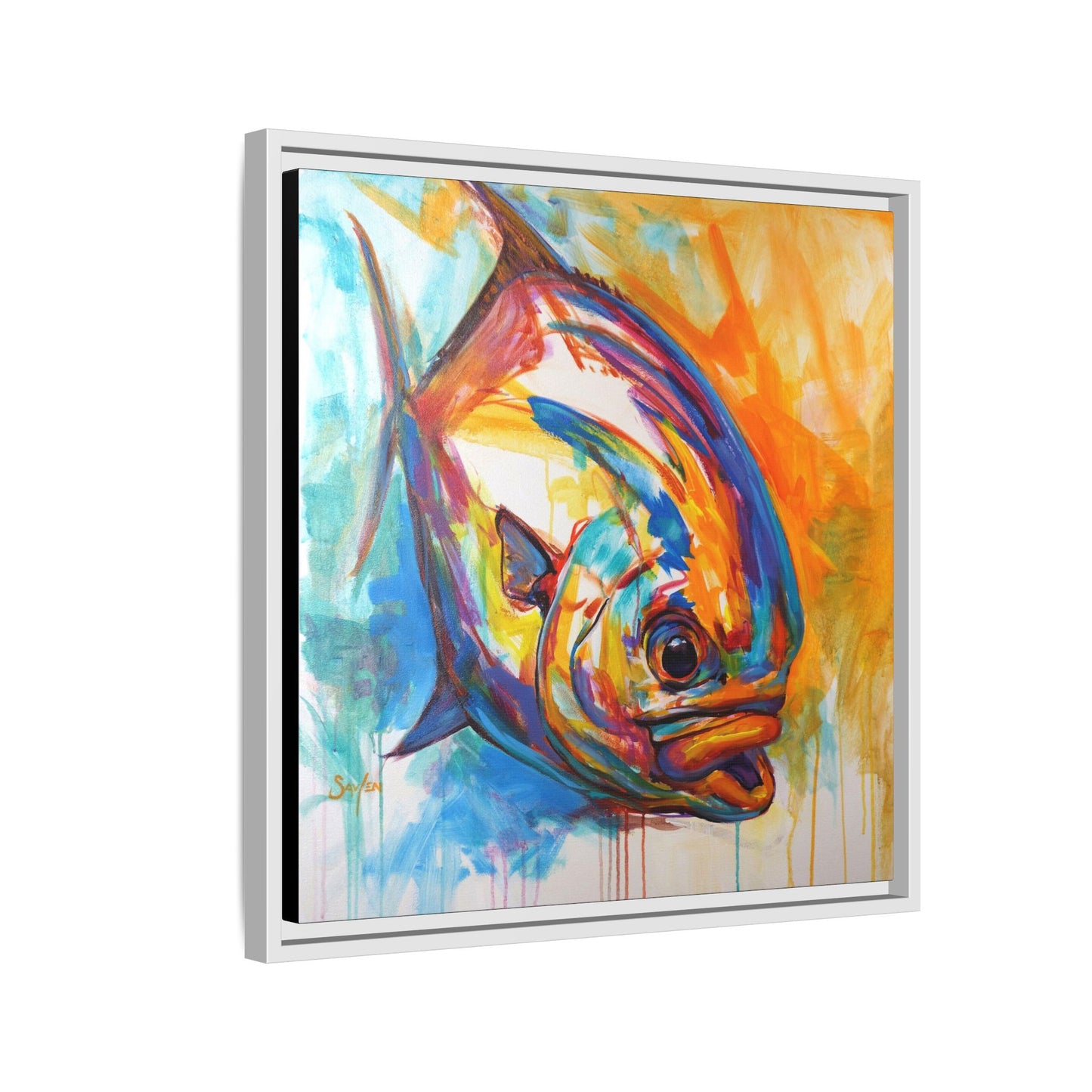 "Fire Permit" Framed Art Print - Love My Oceans Canvas