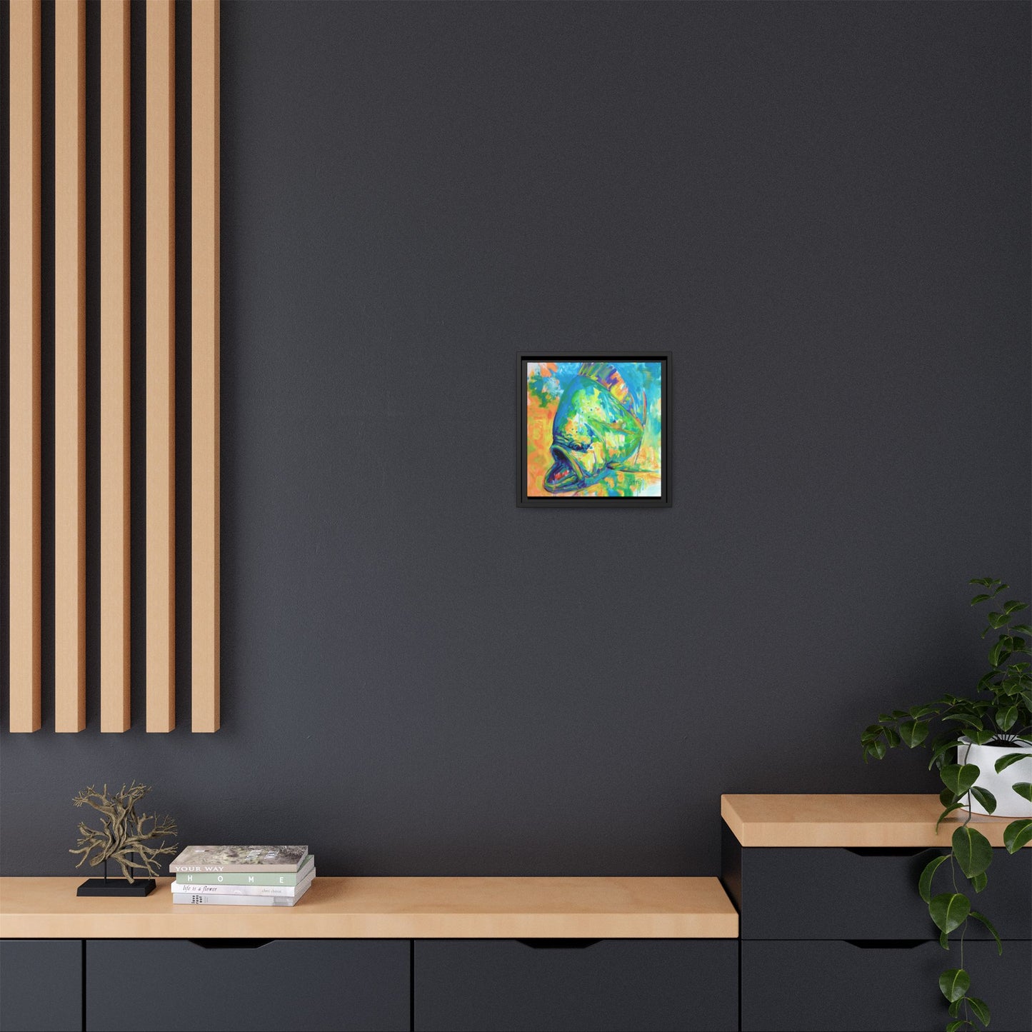 Expressionist Mahi Framed Canvas Print - Love My Oceans Canvas