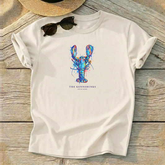 The Kennebunks Lobster Tee — Maine coastal lobster shirt, Love My Oceans