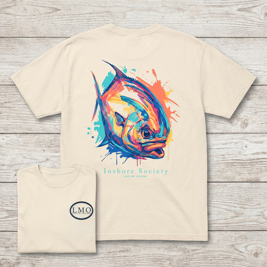 Inshore Society Permit Tee | Back Print Fishing Shirt