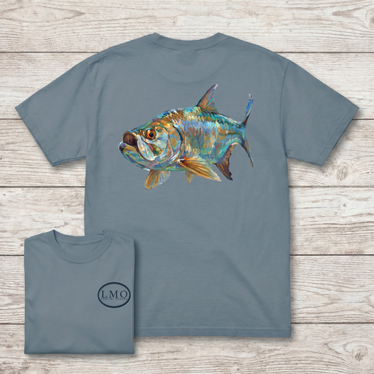 Back Bay Tarpon Art Tee | Inshore Tarpon Fishing Shirt