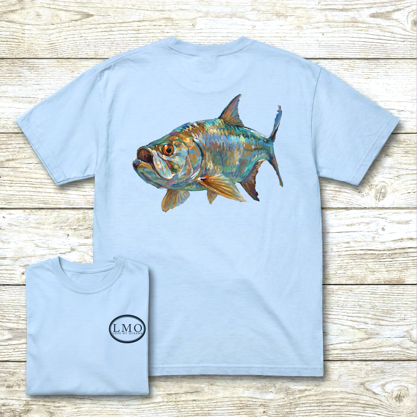 Back Bay Tarpon Art Tee | Inshore Tarpon Fishing Shirt