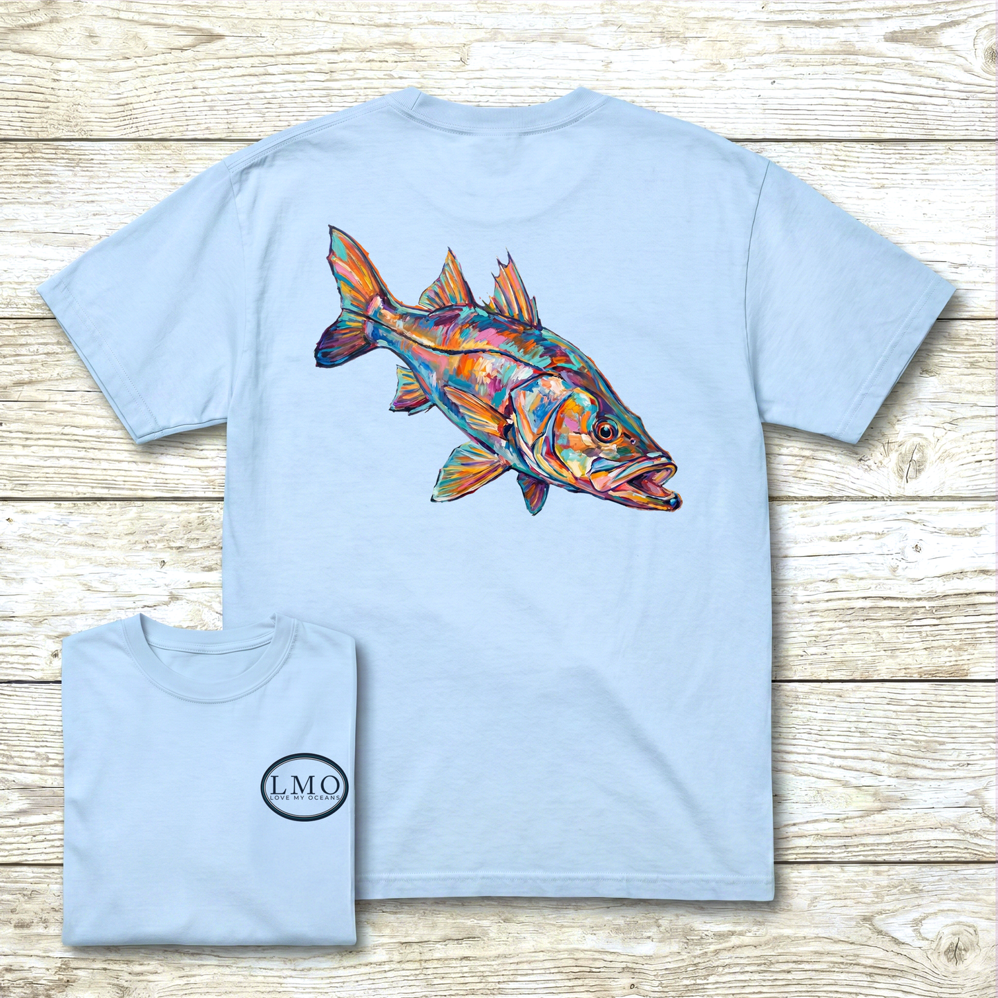 Shadow Line | Snook Art Tee | Inshore Fishing Shirt | Love My Oceans