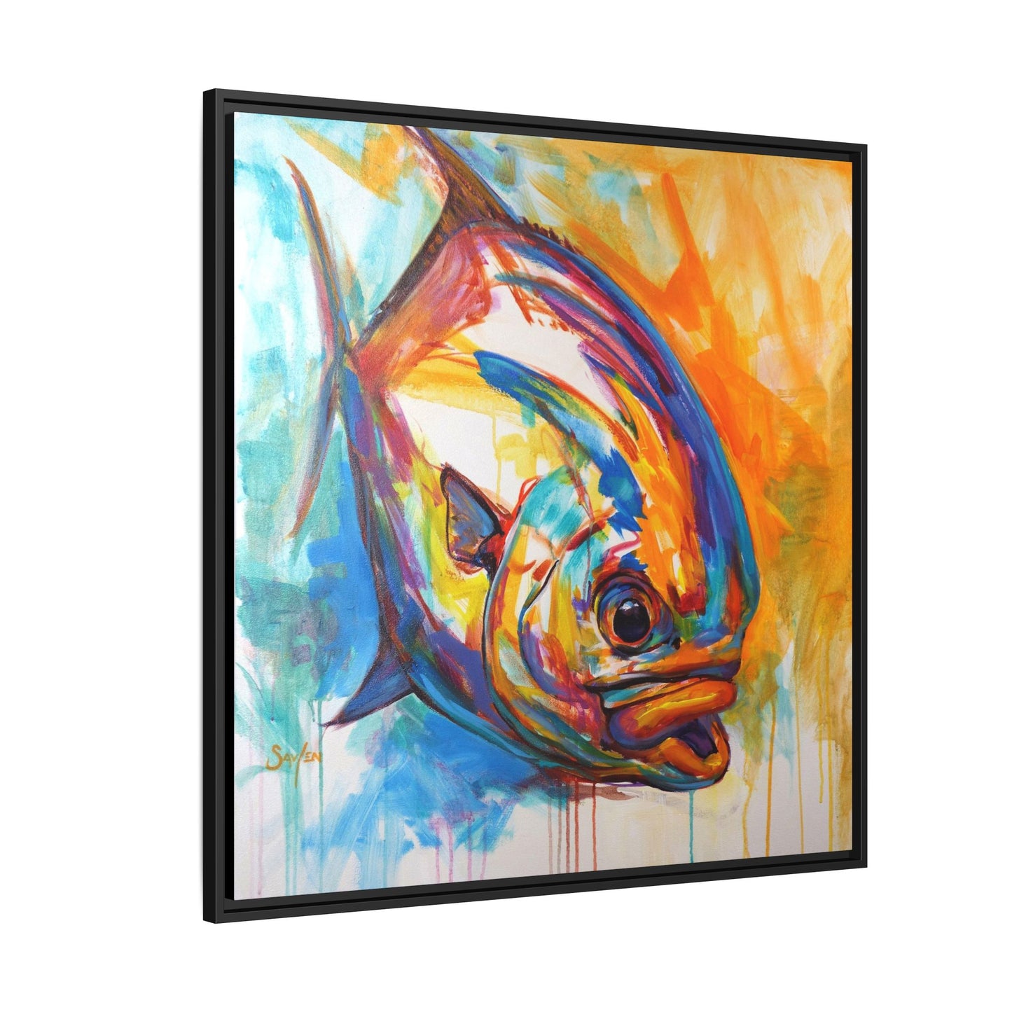 Fire Permit — Framed Art Print - Love My Oceans Canvas