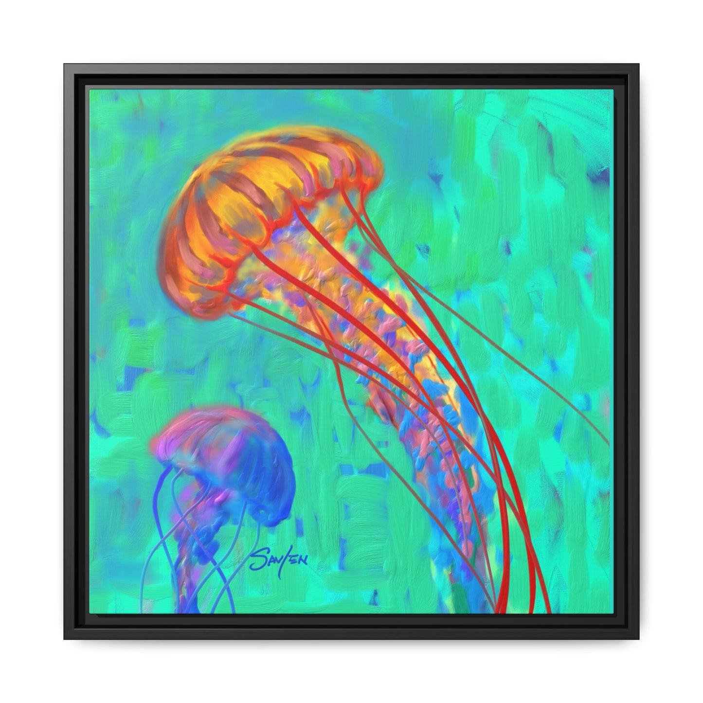 Canvas Print - Jellyfish by Mike Savlen - Love My Oceans Canvas
