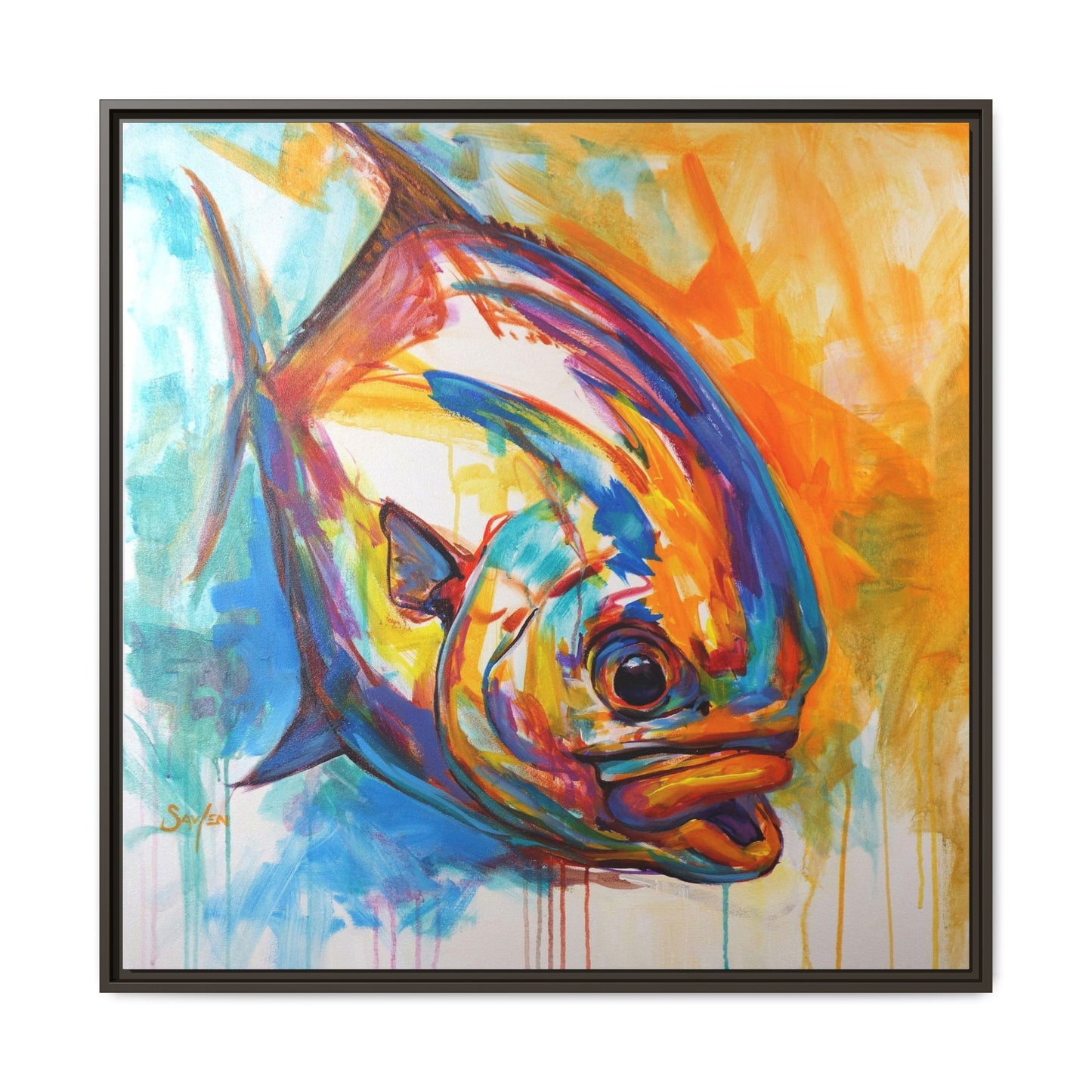 "Fire Permit" Framed Art Print - Love My Oceans Canvas