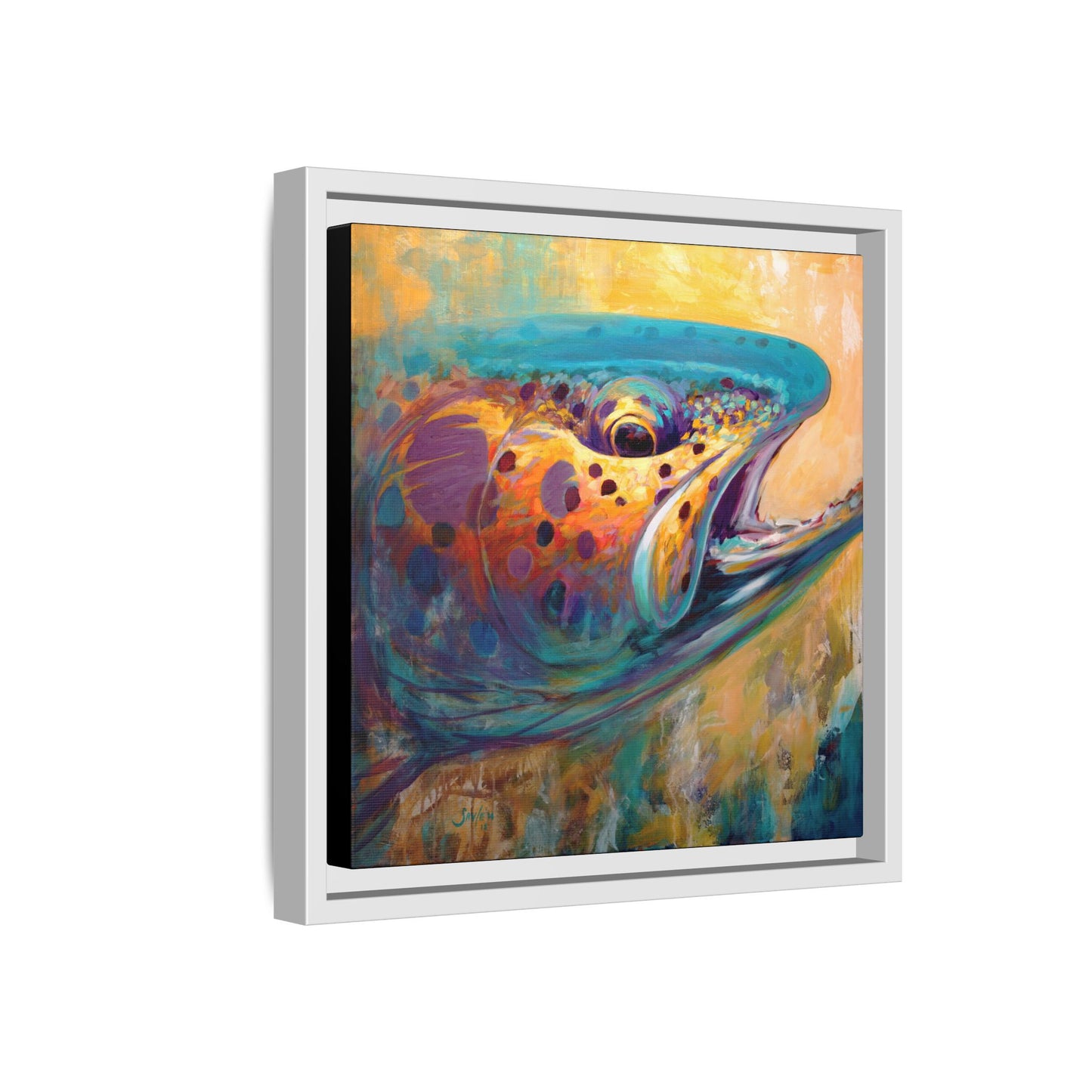 "Fire From Water" Apache Trout - Love My Oceans Canvas