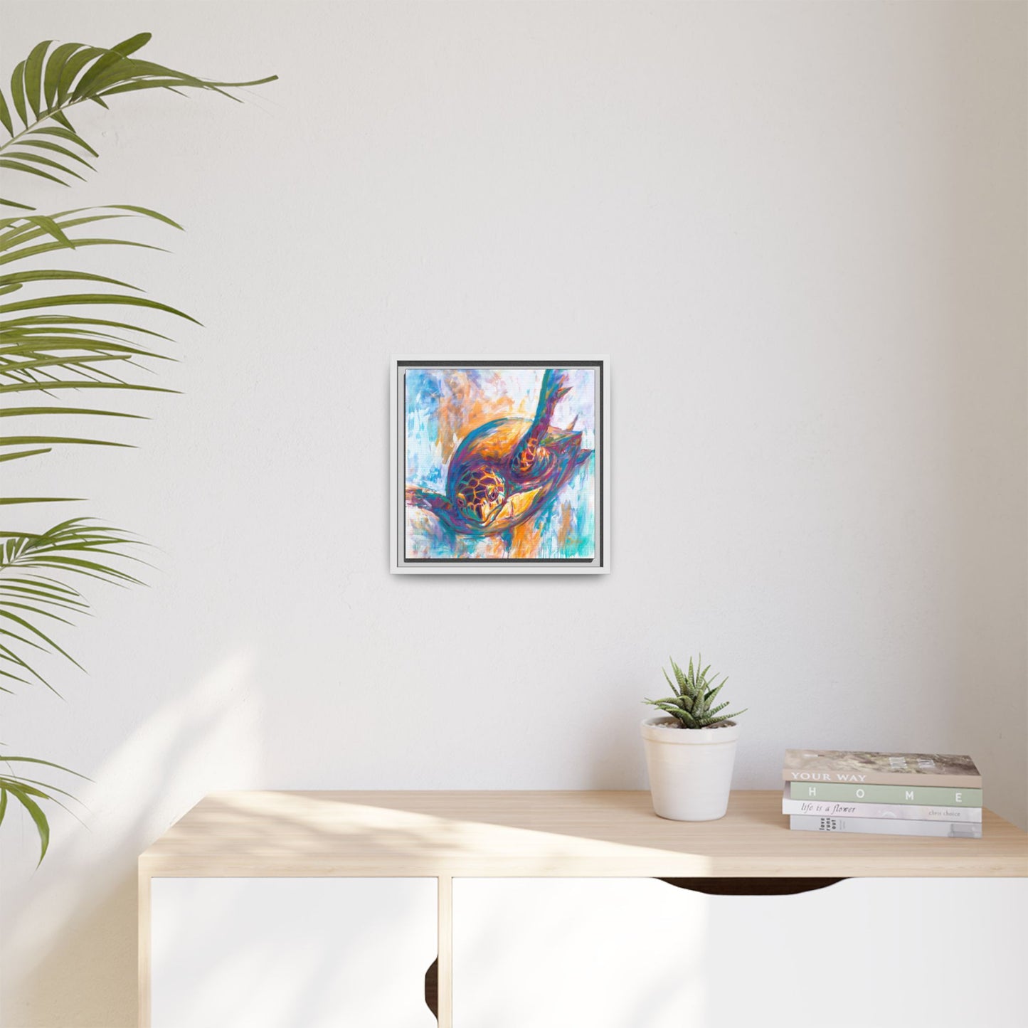 "Expressionist Hawksbill" Sea Turtle Art Print - Love My Oceans Canvas