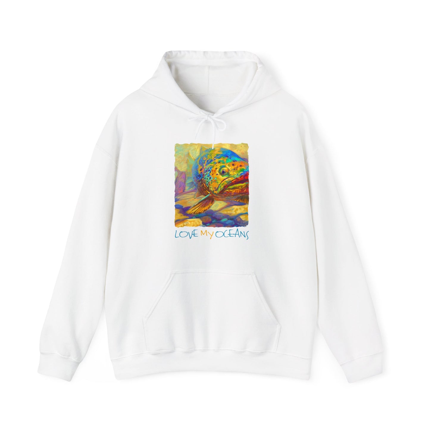Brown Trout | Love My Oceans | Hooded Sweatshirt | Fishing Shirt | Hoodie - Love My Oceans Hoodie