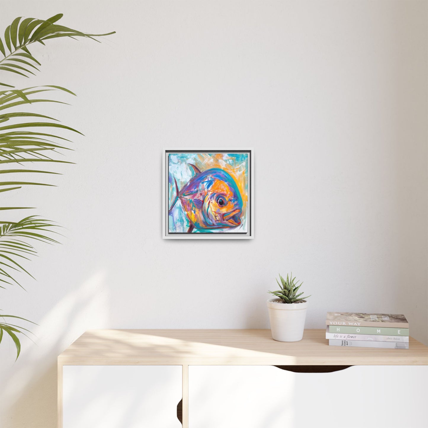 "Expressionist Permit" Framed Art Print - Love My Oceans Canvas