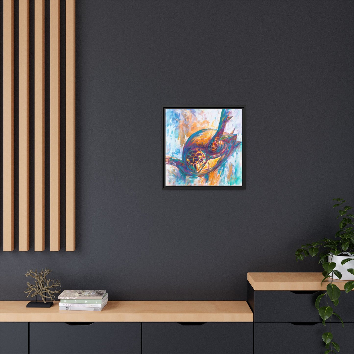 "Expressionist Hawksbill" Sea Turtle Art Print - Love My Oceans Canvas