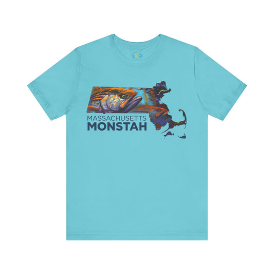 Massachusetts Monstah Striped Bass Tee - Love My Oceans T-Shirt
