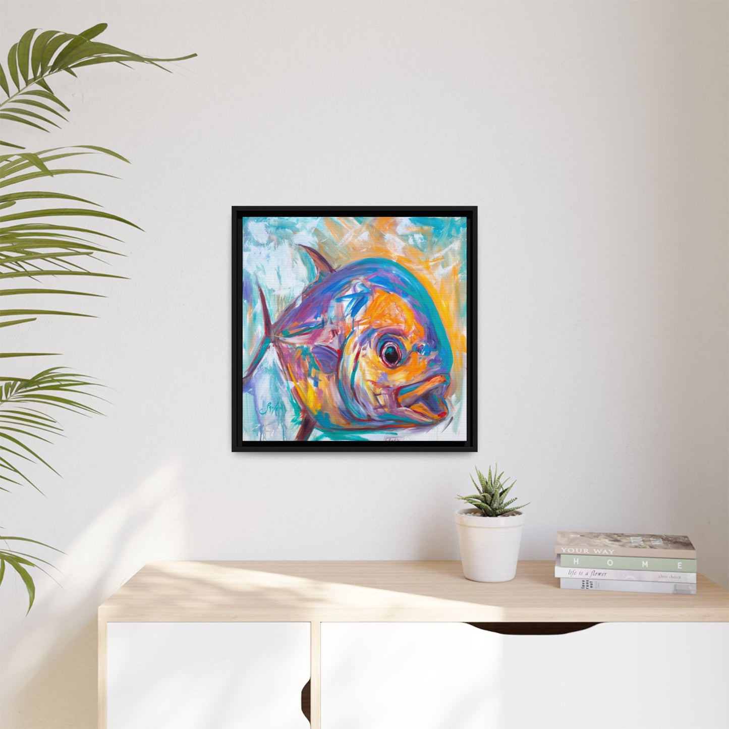 "Expressionist Permit" Framed Art Print - Love My Oceans Canvas