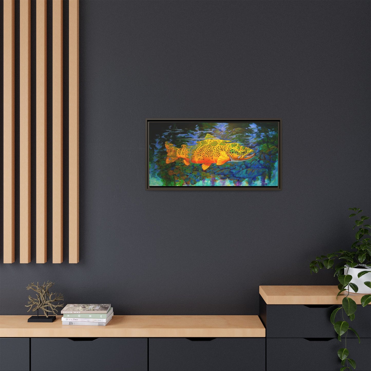 Looking Glass - Brown Trout - Flyfishing art