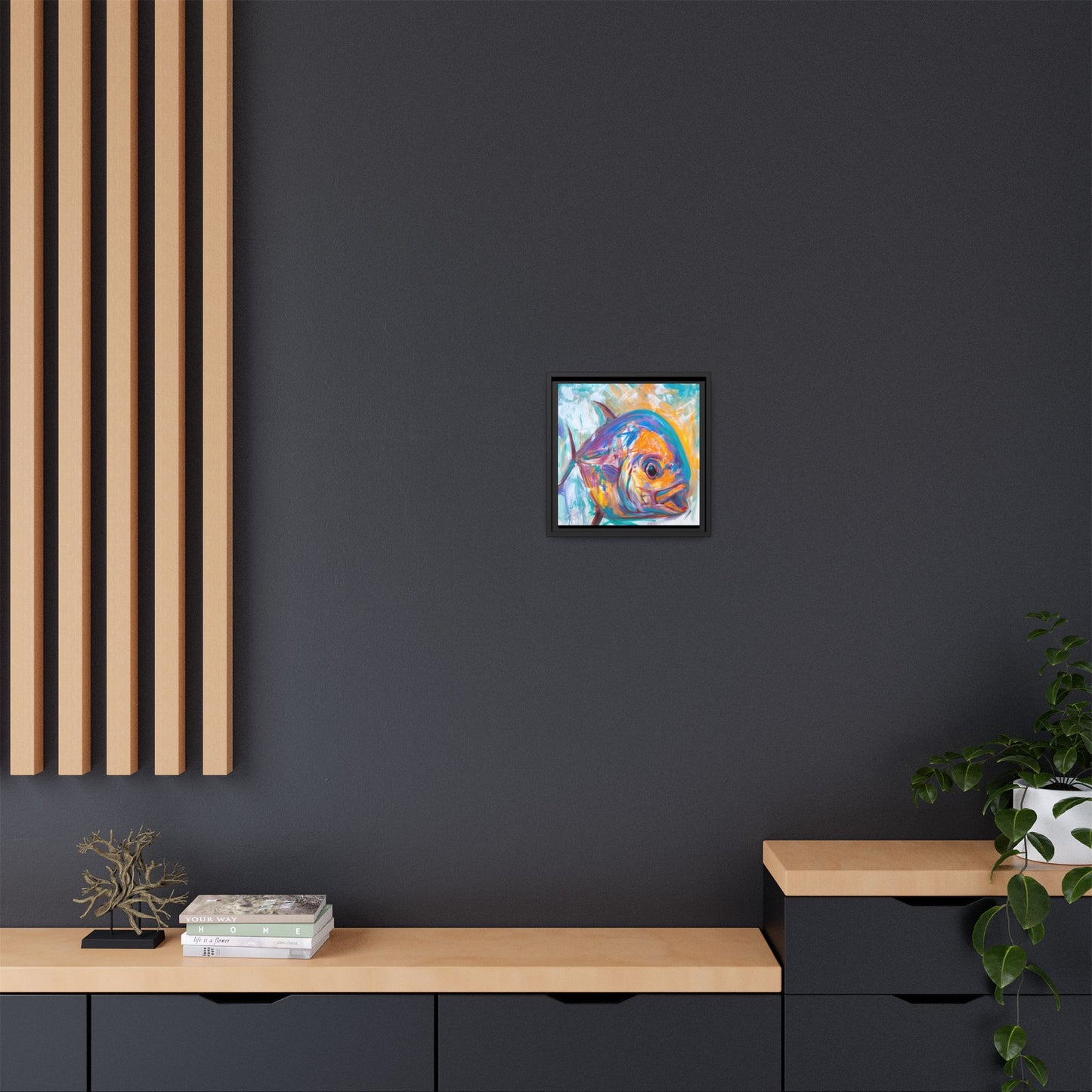 "Expressionist Permit" Framed Art Print - Love My Oceans Canvas