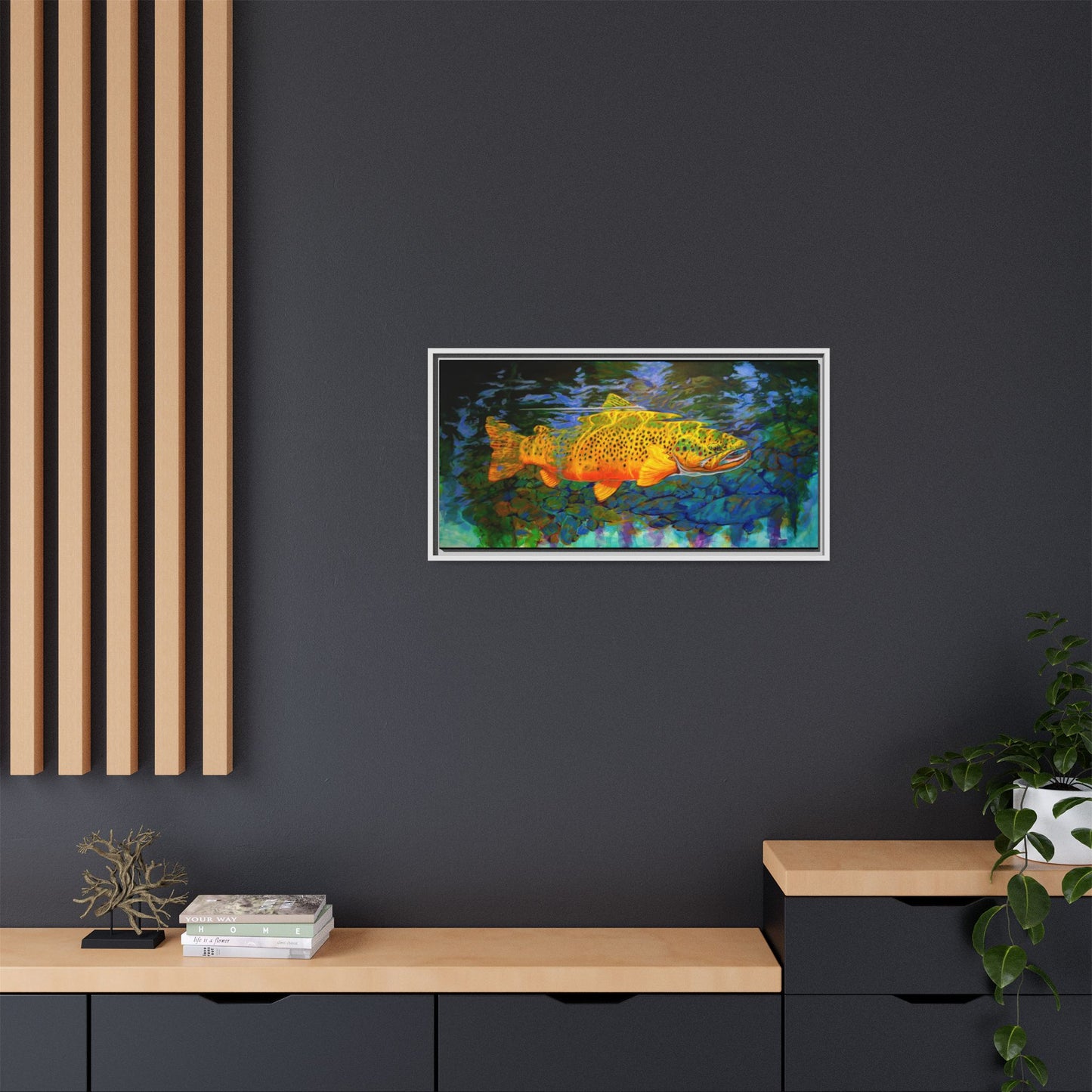 Looking Glass - Brown Trout - Flyfishing art