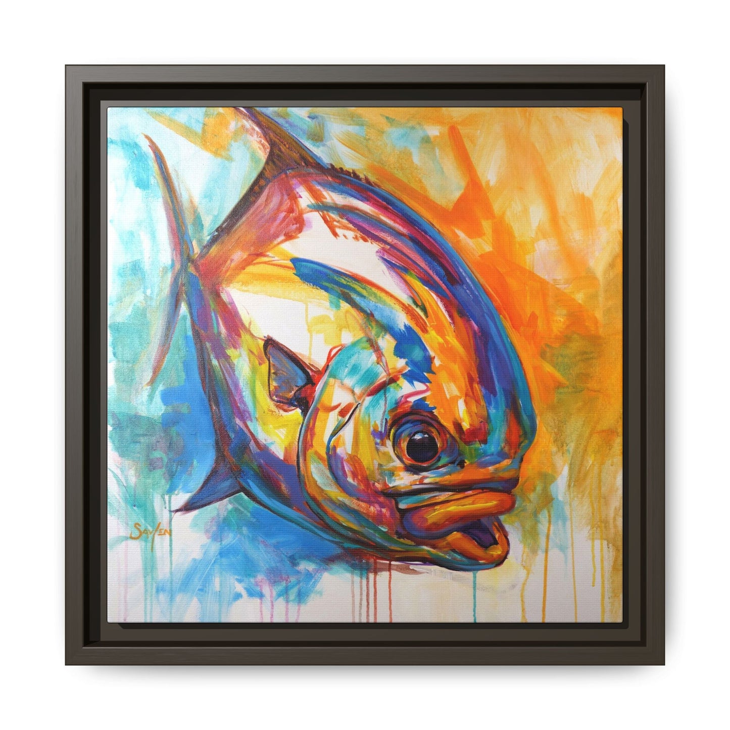 "Fire Permit" Framed Art Print - Love My Oceans Canvas