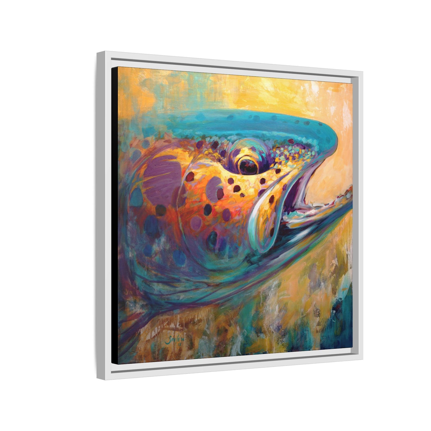 "Fire From Water" Apache Trout - Love My Oceans Canvas