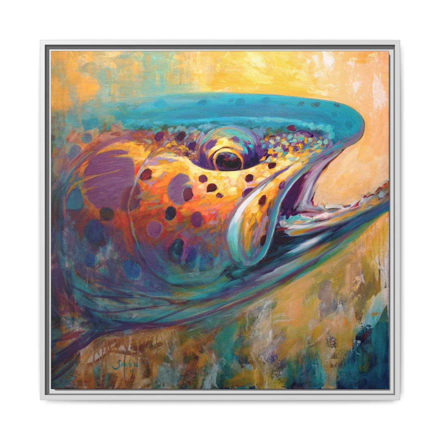 "Fire From Water" Apache Trout - Love My Oceans Canvas