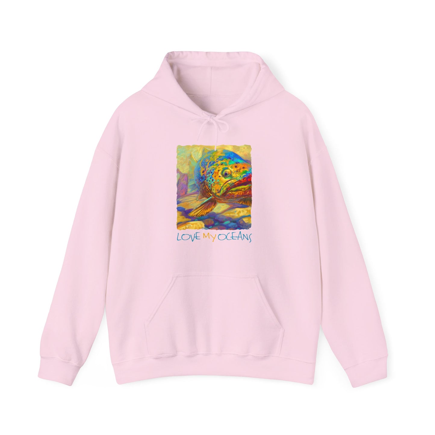 Brown Trout | Love My Oceans | Hooded Sweatshirt | Fishing Shirt | Hoodie - Love My Oceans Hoodie
