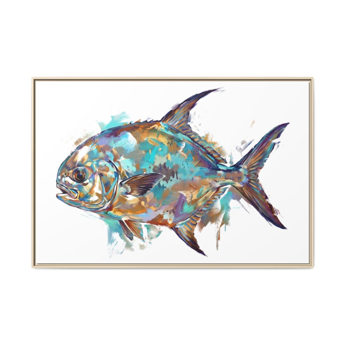 Lone Permit | Framed Canvas Art Print